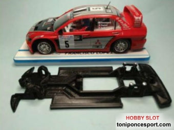 Chasis Lineal Race SOFT  2018 Mitsubischi EVO VIII WRC Ninco