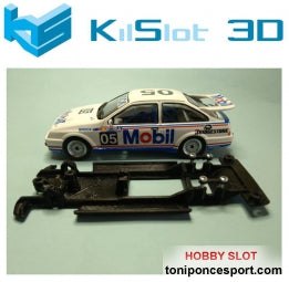 Chasis lineal black Ford Sierra ninco versión pista para motor FLAT