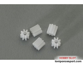Piñón 8 d. Nylon M50 Diámetro 5mm. 5 unidades.