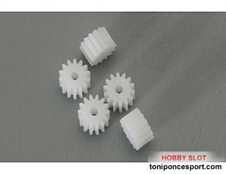 Piñón 14 d. Nylon M50 Diámetro 8mm.  5 unidades.