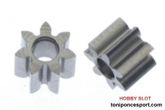 Piñón 7 d. Acero 5.5mm (x2)