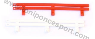 Vallas Pista blancas y rojas (x12)