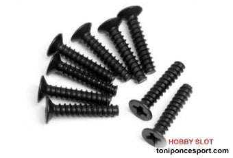 Tornillos Cabeza Conica 3X15 9P Chasis (XB10 / MT10)