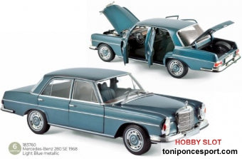 Mercedes Benz 280 SE 1968 Light Blue Metalic