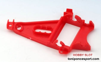 Soporte Motor largo anglewinder triangular extrad duro para coronas 16.8mm. color rojo