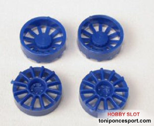 Tapacubos 12 brazos llanta 17 en azules