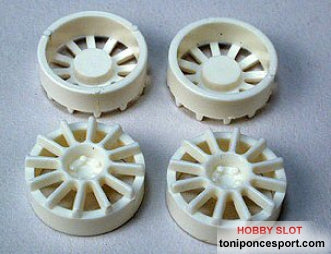 Tapacubos 12 brazos llanta 16 en blanco (x4)