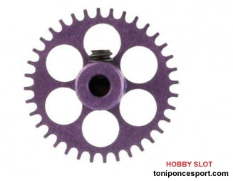 Corona 36 d. transversal para eje 3/32" Diametro 17.5mm.
