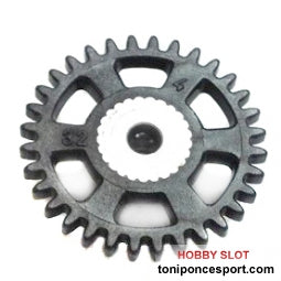 Corona sidewinder 32 dientes plastico 17,5 mm - Black