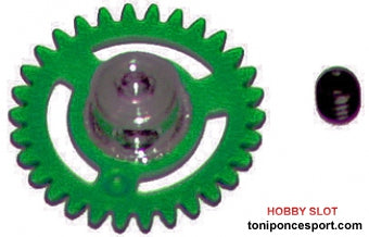 Corona anglewinder 29 dientes plastico 16 mm - Pale Green
