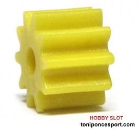 Piñones plastico sidewinder 10 D 6,75 mm x4 - Yellow