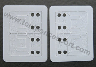 Separador Nylon soporte eje trasero S32 + S24 grosor 0.4mm
