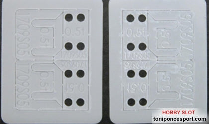 Separador Nylon soporte eje trasero S32+S24 grosor de 0.5mm