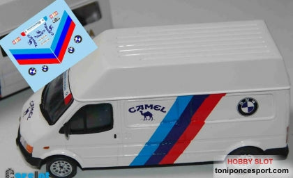 Calca Ford Transit Asistencia 1989 Camel BMW M3 José Mª. Ponce 1/43