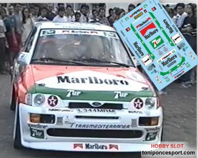 Calca Ford Escort RS Cosworth Rally Isla Bonita 1995 José Mª. Ponce - Gaspar León 1/43