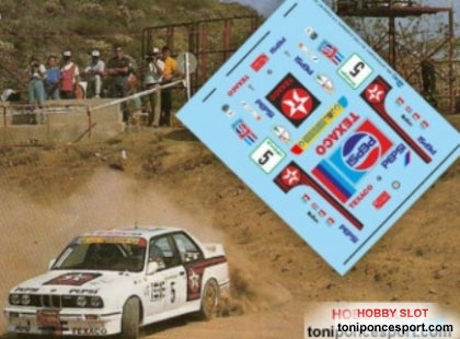 Calca BMW M3 Rallye EL Corte Ingles 1988 José Mª Ponce - Antonio Sarmiento 1/43