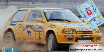 Calca Citroen AX 4x4 Winner II Rallye Camel Off-Road Tenerife 1989 Toñi Ponce - E. Rivero 1/43