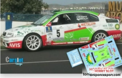 Calca Skoda Octavia Kit-Car Rallye Maspalomas 2015 Toñi Ponce - R. Glez. 1/43