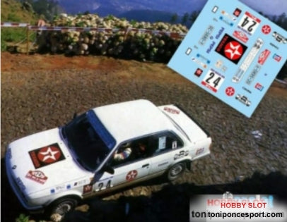 Calca BMW 325 Texaco Rallye de Madeira 87 Jose Mª. Ponce - G. Leon 1/43