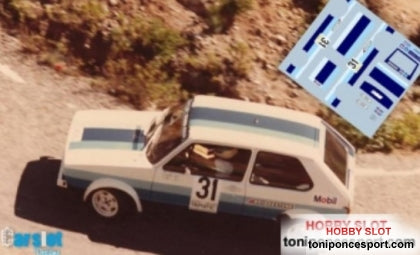 Calca Volskwagen Golf 0100J Subida Roque Nublo 1982 Jose Maria Ponce Anguita 1/43