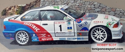 Calca BMW M3 E36 Rallye Villa de Santa Brigida 2005 Toñi Ponce - R. Glez - 1/43