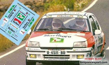 Calca Renault Clio Williams Winner Rallye Villa de Adeje 1994 José Mª. Ponce - Gaspar León 1/32