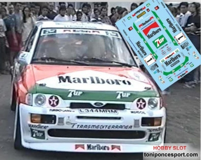 Calca Ford Escort RS Cosworth Rally Isla Bonita 1995 J. Mª. Ponce - G. León 1/32