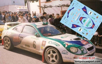 Calca Toyota Celica GT-Four Nº6 Winner Rally El Corte Inglés 1996 José Mª. Ponce - Gaspar León 1/32