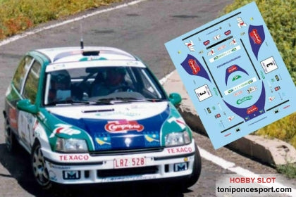 Calca Renault Clio Williams Rallye Villa de Adeje 1996 José Mª. Ponce - Gaspar León 1/32