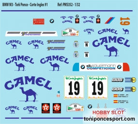 Calca BMW M3 Rallye El Corte Ingles 1.991 Toñi Ponce - O. Yanez 1/32