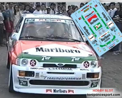 Calca Ford Escort RS Cosworth Rally Isla Bonita 1995 José Mª. Ponce - Gaspar León 1/24