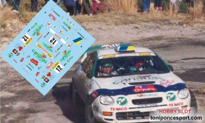 Calca Toyota Celica GT-Four ST205 Rally Montecarlo 1997 José Mª. Ponce - Gaspar León 1/24