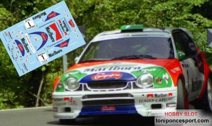 Calca Toyota Corolla WRC Rallye Isla de Gran Canaria 1998 J. Mª. Ponce - G. León 1/24