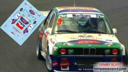 Calca BMW M3 Campeonato de Canarias de Velocidad en Circuito 1998 Jose Maria Ponce 1/24