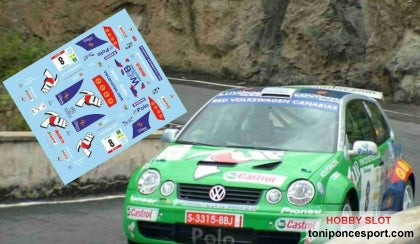 Calca Volkswagen Polo S-1600 Rally El Corte Inglés 2004 José Mª. Ponce - Carlos Larrodé 1/24