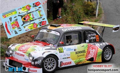 Calca Seat 600 JTR Rallye de Canarias 2017 José Mª. Ponce - Carlos Larrodé 1/43