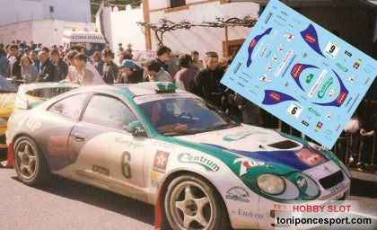 Calca Toyota Celica GT-Four Winner Rally El Corte Inglés 1996 J. Mª. Ponce - G. León 1/18