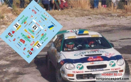 Calca Toyota Celica GT-Four ST205 Rally Montecarlo 1997 José Mª. Ponce - Gaspar León 1/18