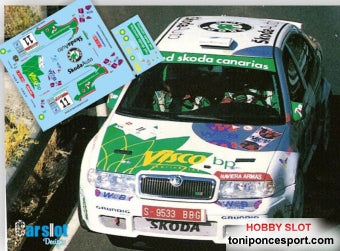 Calca Skoda Octavia Kit-Car Rallye de Canarias 2003 Toñi Ponce - Ruben Glez. 1/18
