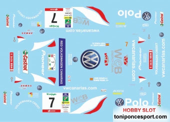 Calca Volkswagen Polo S-1600 Rallye El Corte Ingles 2006 "Toñi Ponce - R. Glez" 1/18