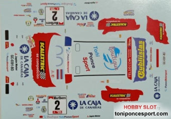 Calca Mitsubishi Galant VR-4 Winner Rallye Villa de Teror 2000 - Toñi Ponce / M. Guerra. 1/18