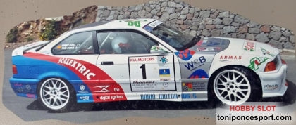 Calca BMW M3 E36 Rallye Villa de Santa Brigida 2005 Toñi Ponce - R. Glez" - 1/18