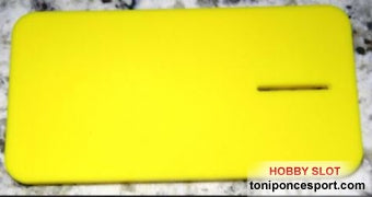 Placa Plastico Acrilica Amarilla