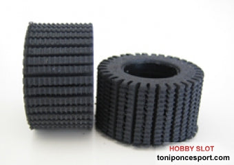 Neumaticos (2) SR Raid Ancho R Aguja 1/24 24,7x14mm.