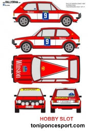 Calca Volkswagen Golf MK1 Rallye de Maspalomas 1980 "Orlando Alonso " 1/32