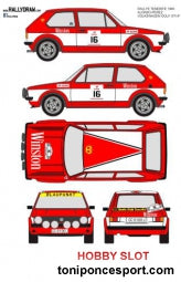 Calca Volkswagen Golf MK1 Rallye de Tenerife 1980 "Orlando Alonzo" 1/32