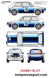 Calca Volkswagen Golf MK1 Rallye de Maspalomas 1981 "O. Alonso - P. Diaz" 1/32