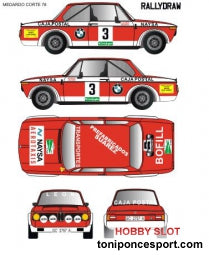Calca BMW 2002 Rallye El Corte Ingles 1978 - Medardo Perez 1/32