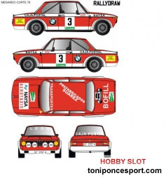 Calca BMW 2002 Rallye El Corte Ingles 1978 - Medardo Perez 1/43