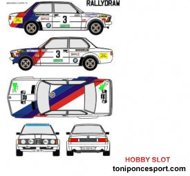 Calca BMW 320 Rallye El Corte Ingles 1979 - Medardo Perez 1/32